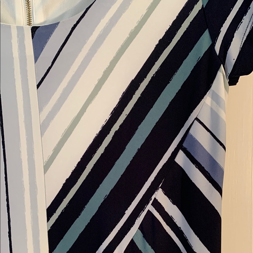 Cato Multi-colored Sheath Dress Scoop Neck Midi EUC - Picture 3 of 10